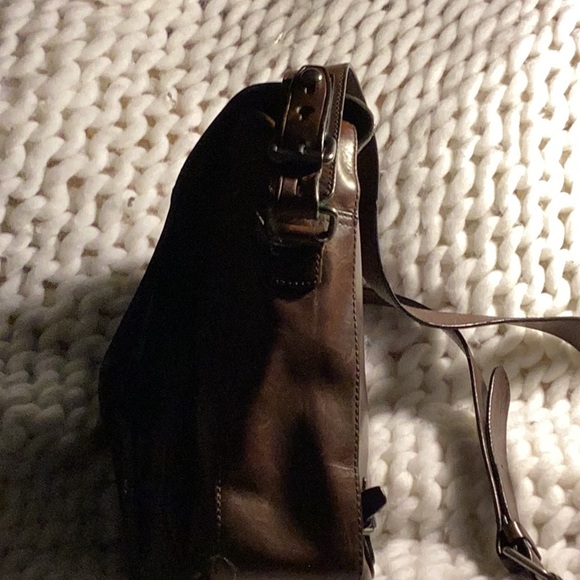 Vintage Hugo Boss brown leather satchel - Picture 8 of 8